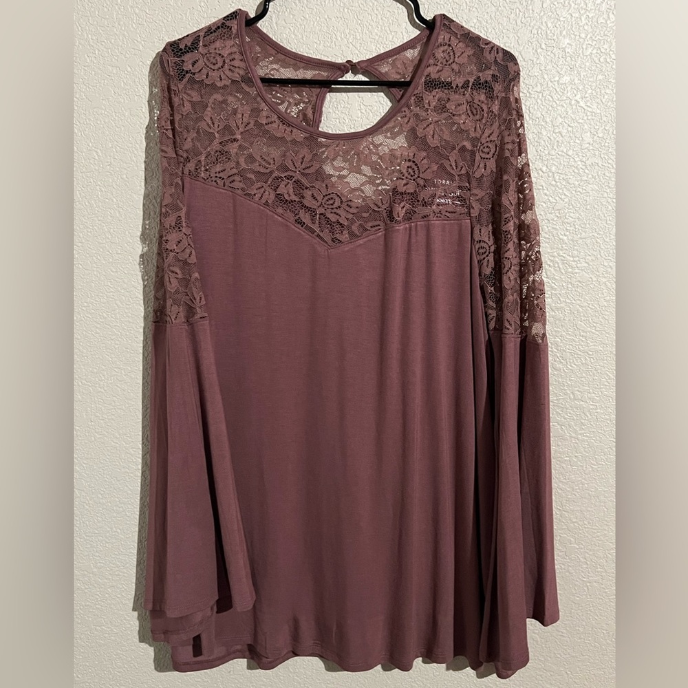 Torrid Bell Sleeve Lace Top